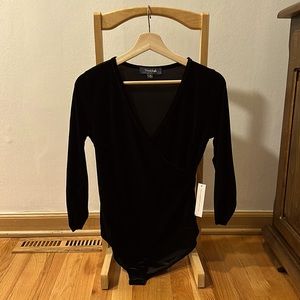 ModCloth Velvet Bodysuit